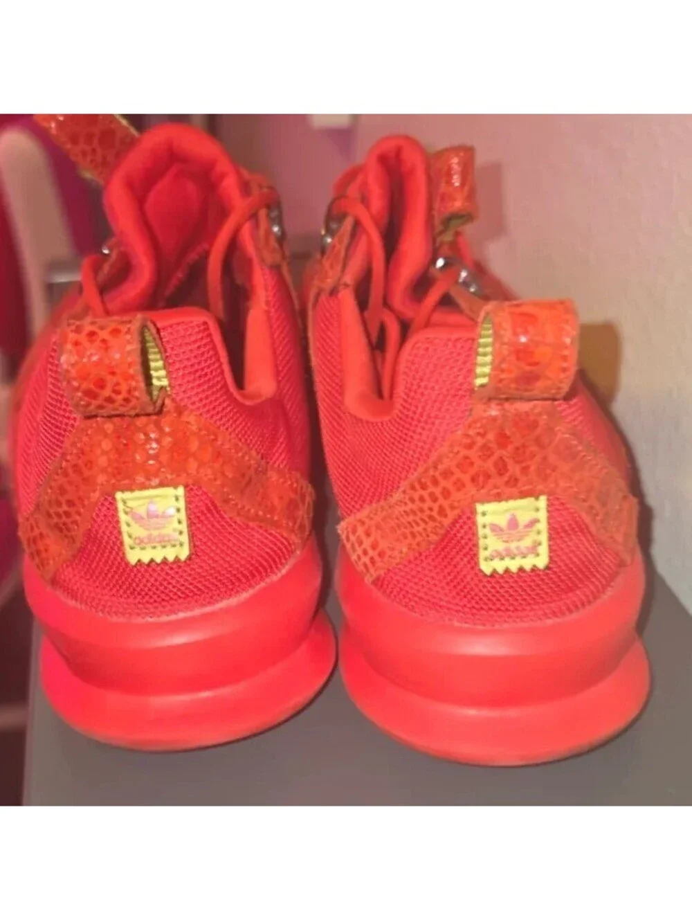 ADIDAS ORIGINALS SL LOOP RUNNER TR RED REPTILE CROC MEN'S SIZE 9.5 S85682